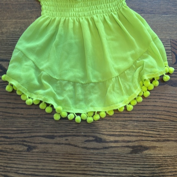 New w/ Tags - XS Ramy Brook lime strapless cover up - Picture 3 of 5